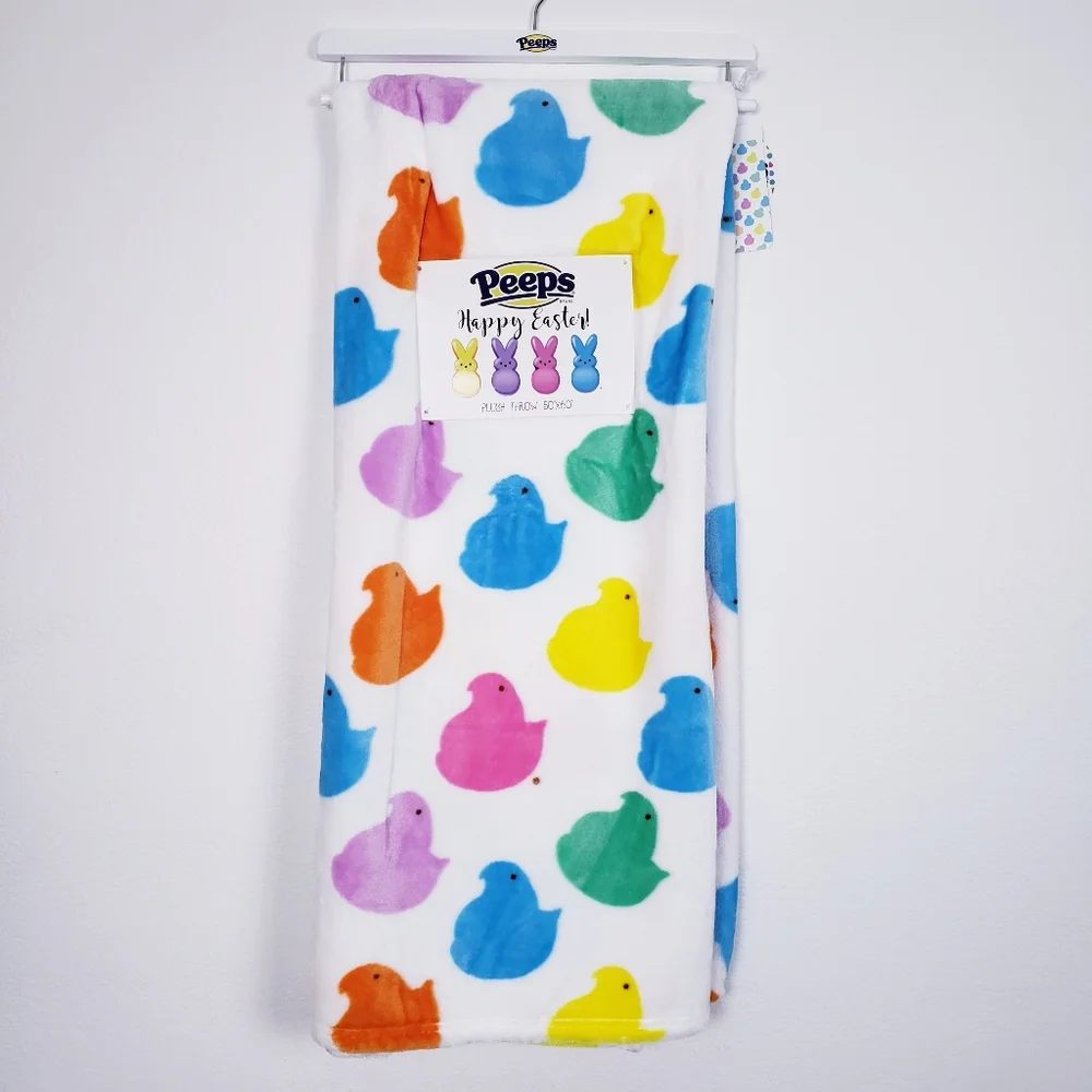 Peeps Easter Chicks Plush Throw Blanket  50